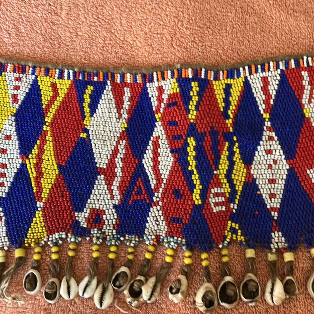 Colorful Beaded Necklace with Shell Accents - Picture 9 of 11
